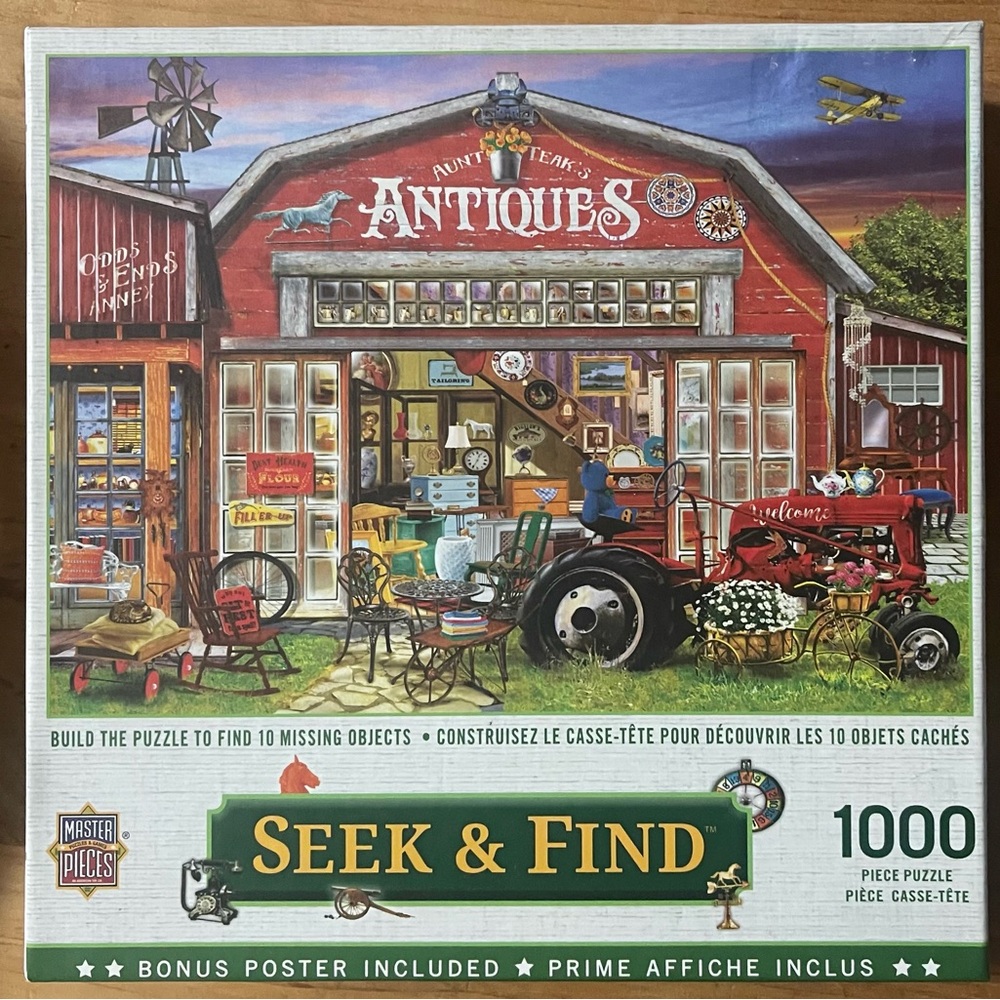Master Pieces Seek & Find 1000 Piece Puzzle